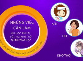 Những việc cần làm khi hd ho, sốt tại trường học